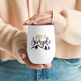 "Keep it Simple" Camping Wine Tumbler